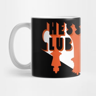 Chess Club Logo Orange and Black Mug